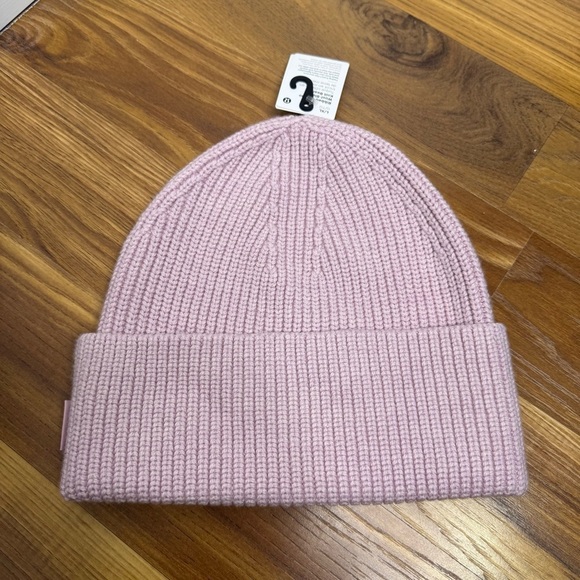 LULULEMON Pink Peony Ribbed Merino Wool-Blend Knit Beanie main image 7